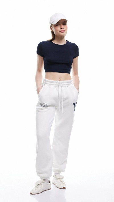 Üç İplik Şardonlu Lisanslı Yale Baskılı Jogger Eşofman Altı