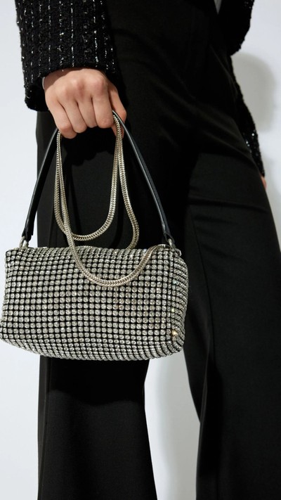 Kadın Taş Detaylı Askılı Saplı Omuz Çantası 