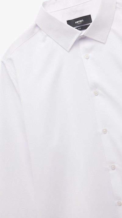 Regular Fit Uzun Kollu Yarım İtalyan Yaka Gömlek