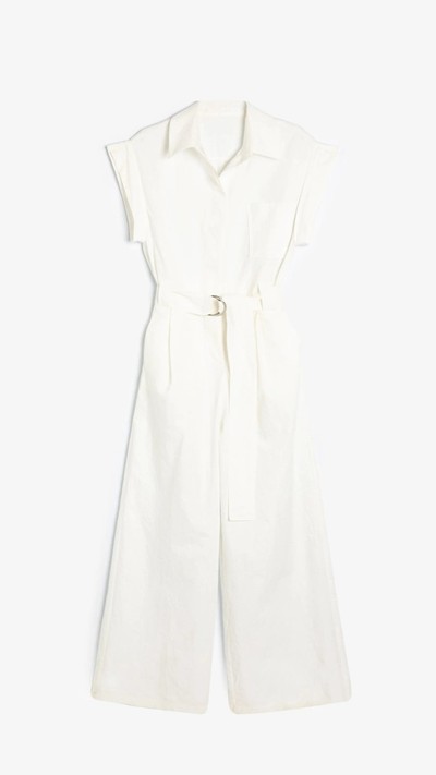 Tulum Gömlek Yaka Paraşüt Kumaş Kemerli Cepli