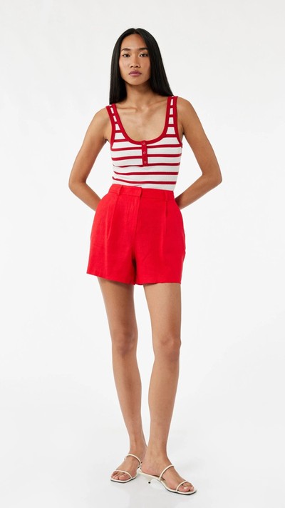 Cepli Pile Detaylı Mini Şort