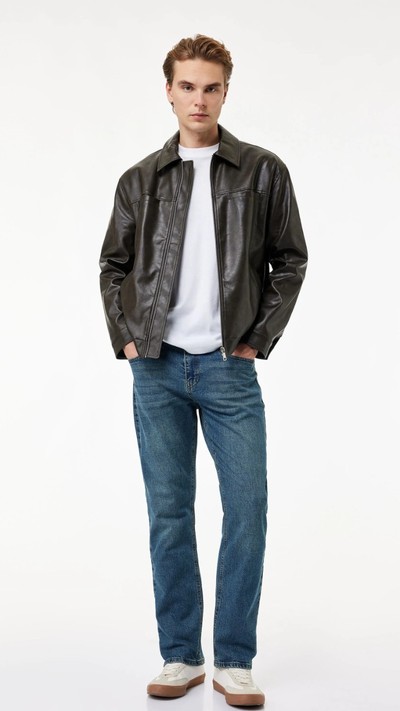 Normal Paça Pamuklu Straight Fit Jean Pantolon