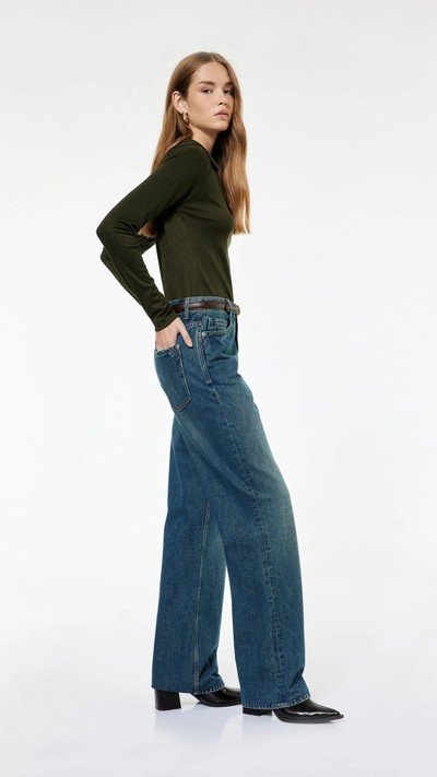 Uzun Paça Straight Fit Jean Pantolon