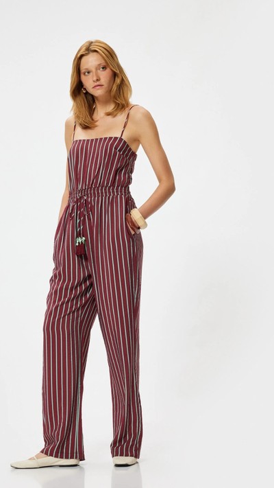 Viskon Tulum İnce Askılı Bol Paça Cepli Beli Lastikli