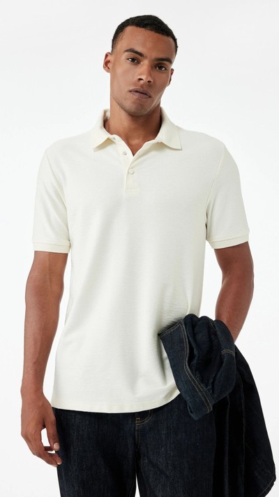 Çıtçıt Düğme Detaylı Kısa Kollu Polo Yaka Tişört