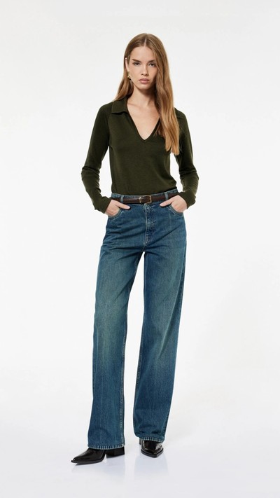 Uzun Paça Straight Fit Jean Pantolon