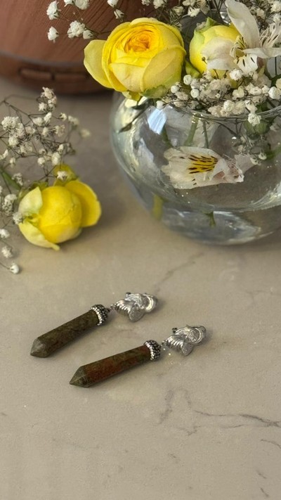 Təbii Daş Uzun Sırğa