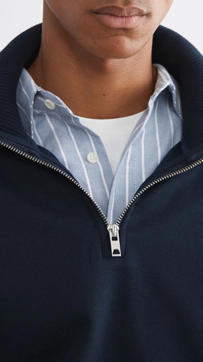 Man Navy Sweatshirt