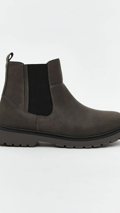 Faux Suede Men's Boots