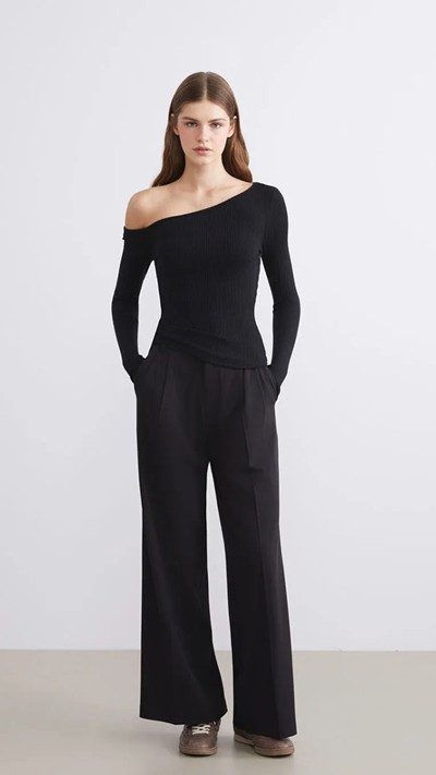 Neck Ribbed Women's Body