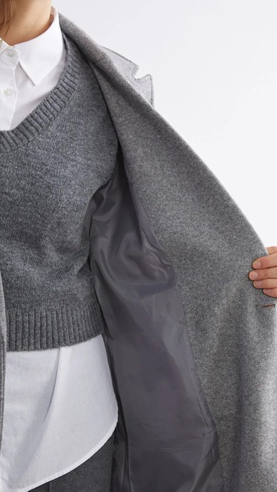 Jacket Collar Women's Cachet Overcoat