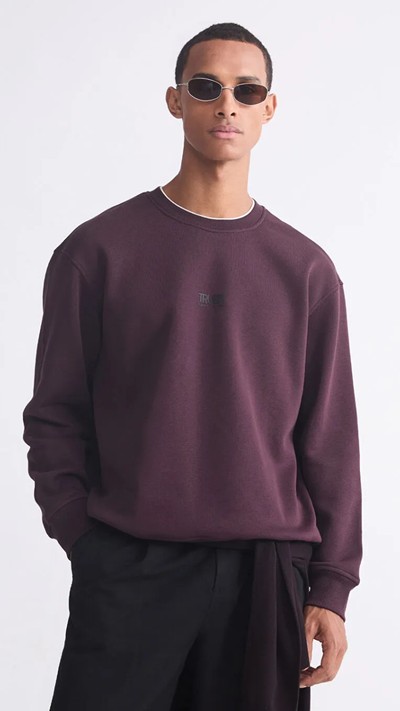Crew Neck Men's Thick Sweatshirt