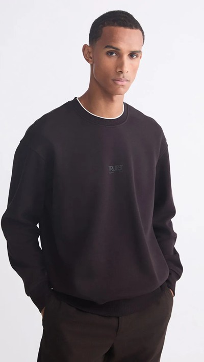 Crew Neck Men's Thick Sweatshirt