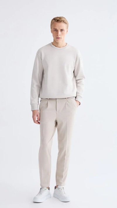 Crew Neck Men's Thick Sweatshirt 