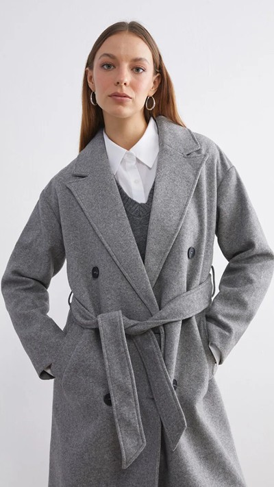 Jacket Collar Women's Cachet Overcoat