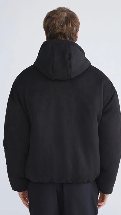  Relaxed Fit Hooded Men's Puffer Coat