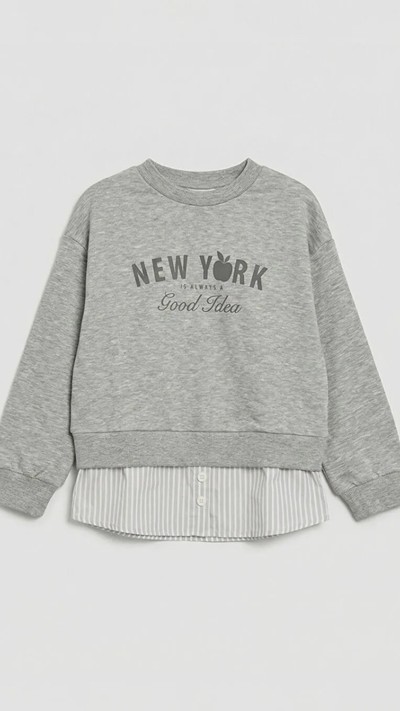 Crew Neck Girls' Sweatshirt