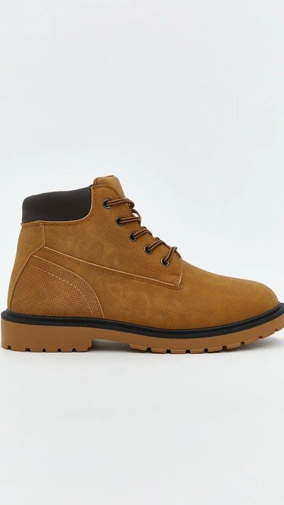Faux Suede Men's Boots