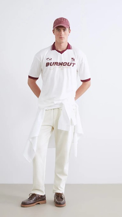 Polo Neck Printed Men's T-shirt