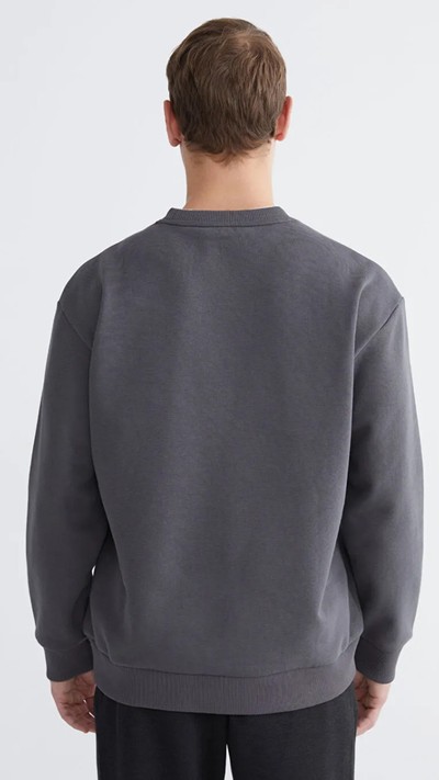 Crew Neck Men's Thick Sweatshirt