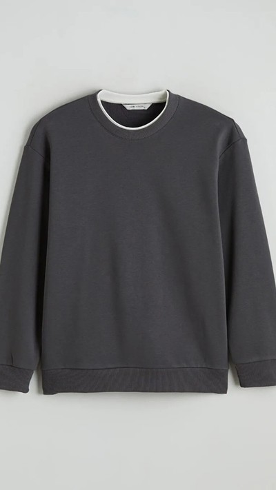 Crew Neck Men's Thick Sweatshirt
