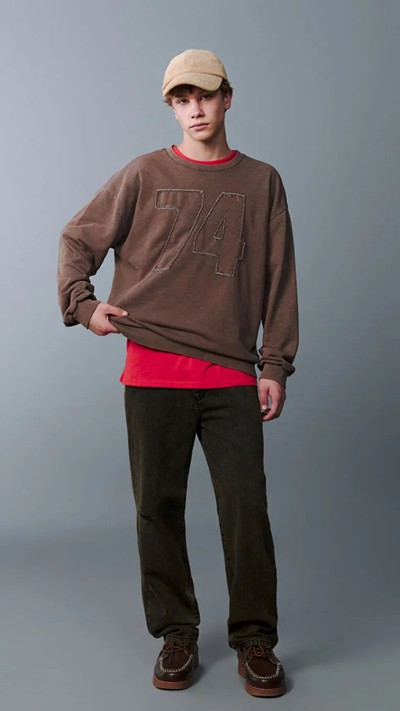 Crew Neck Boys' Sweatshirt