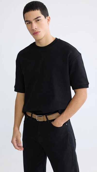Man Black T-shirt