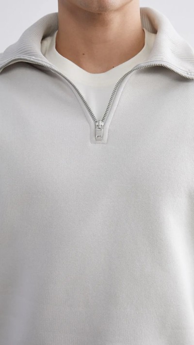 Man Beige Sweatshirt