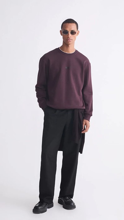Crew Neck Men's Thick Sweatshirt