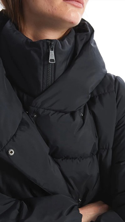 lassic Hooded Women's Long Puffer Coat 