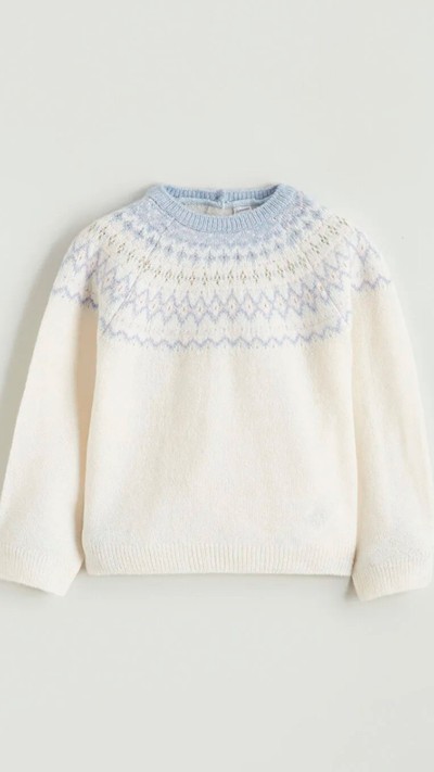 Crew Neck Girls' Sweater