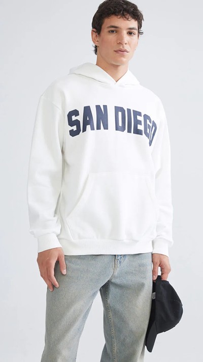 Long Sleeve Printed Men's Hoodie