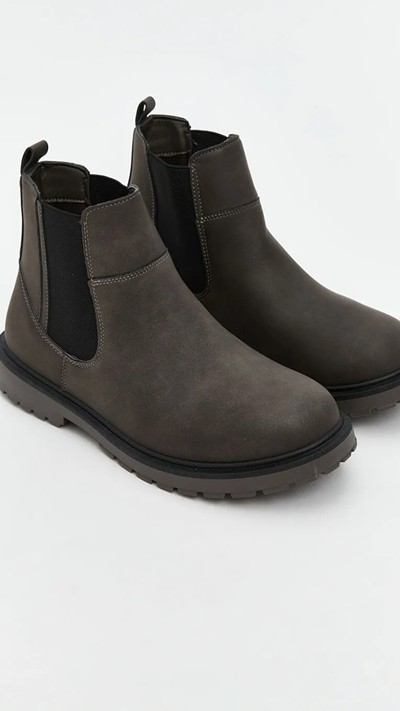 Faux Suede Men's Boots