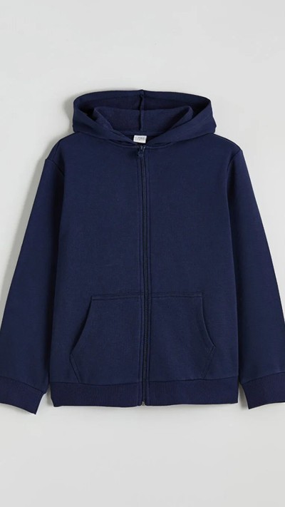 Long Sleeve Girls' Zip-up Sweatshirt