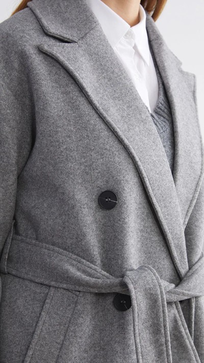 Jacket Collar Women's Cachet Overcoat