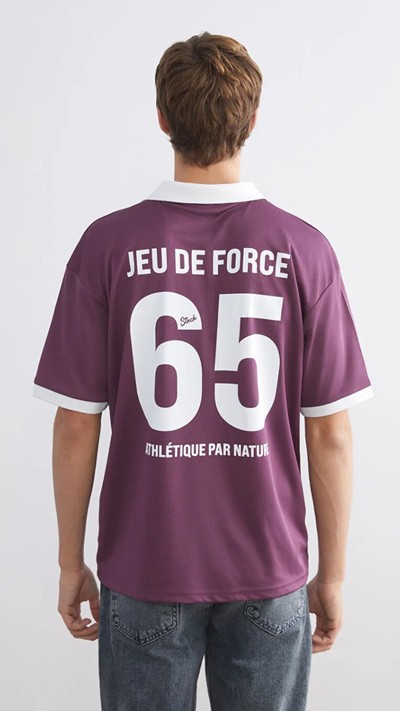 Polo Neck Printed Men's T-shirt