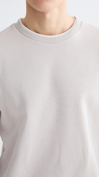 Crew Neck Men's Thick Sweatshirt 